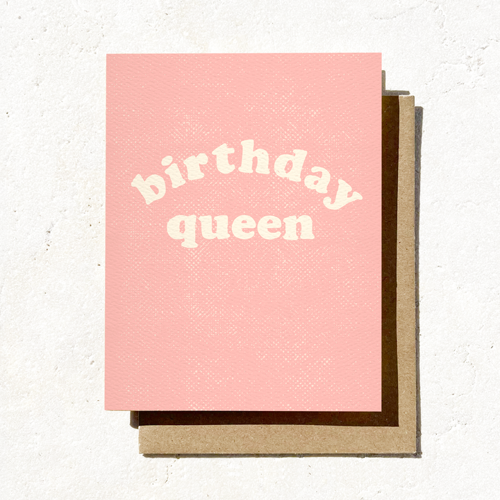 Birthday Queen Card | Best Friend Birthday | Fun Spring Card