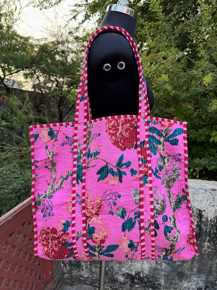 Market Bag Cotton Quilted Bag Girl Bag Shopping Bag Tote Bag