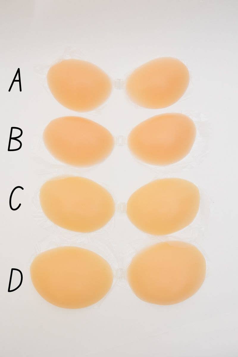 Seamless Backless Silicone Bra – Cleavage Enhancing!: Nude / B