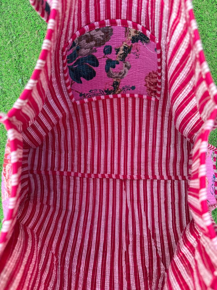 Market Bag Cotton Quilted Bag Girl Bag Shopping Bag Tote Bag