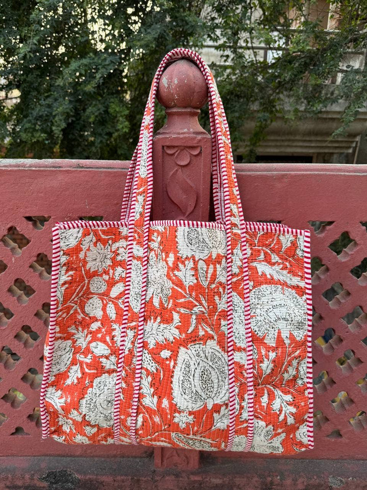 Amanda Printed Bag Shoulder Bag Quilted Cotton Bag Girls Bag