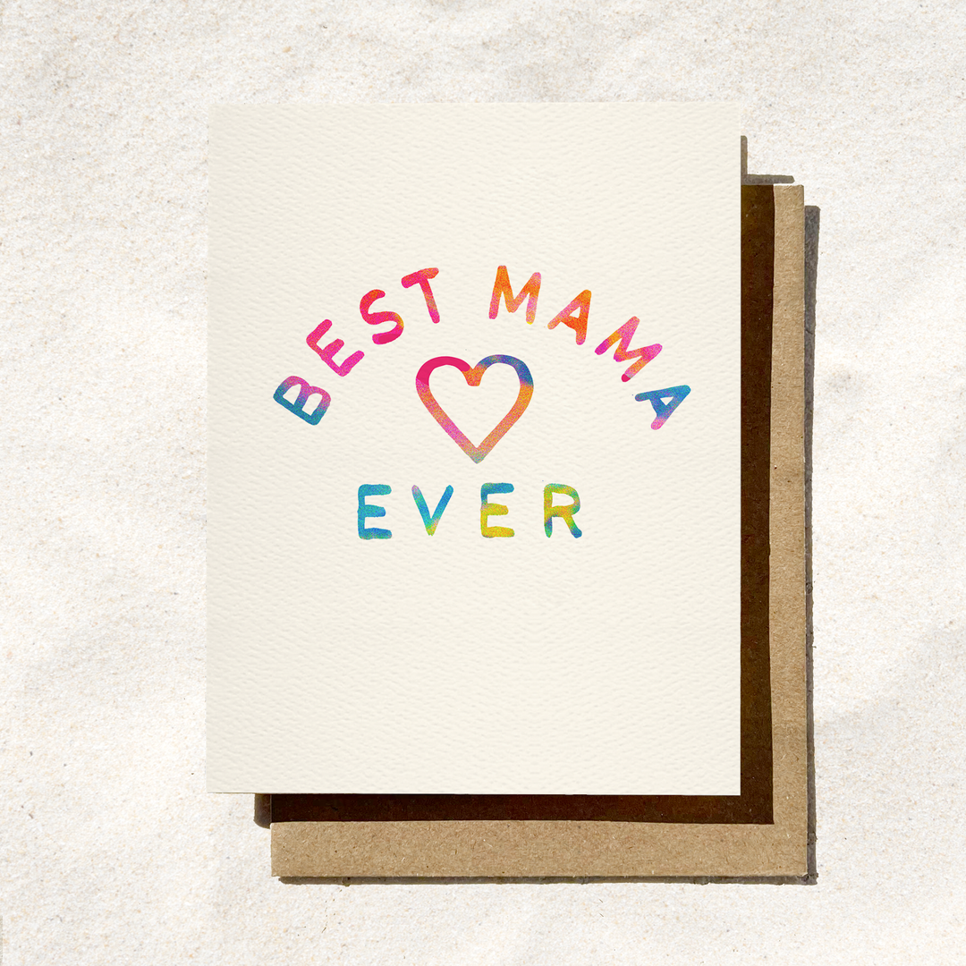 Best Mama Ever Card | Mother’s Day Card | Simple Mom Card