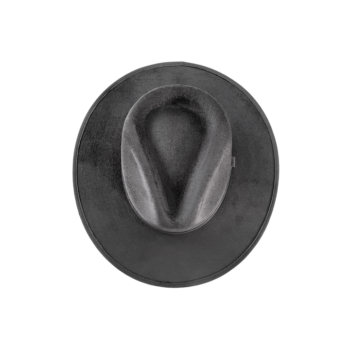 Vegan Suede Rancher Hat: Mocha