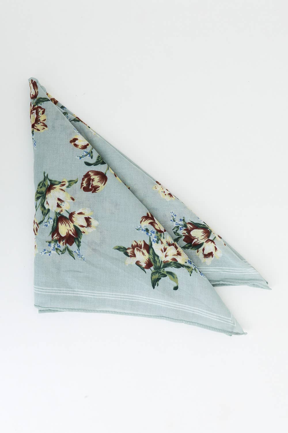 High-Quality Orchid Pattern Bandana - Ideal for All Seasons: Black