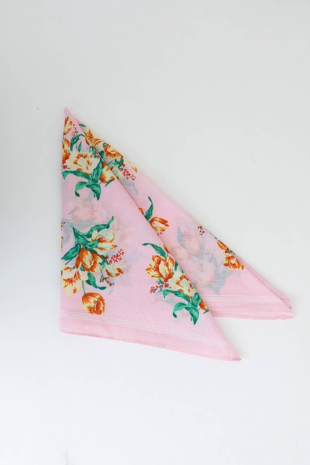 High-Quality Orchid Pattern Bandana - Ideal for All Seasons: Mauve