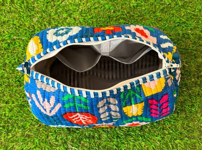 Multicolor Floral Design Cotton Bag Makeup Bag Women Bags