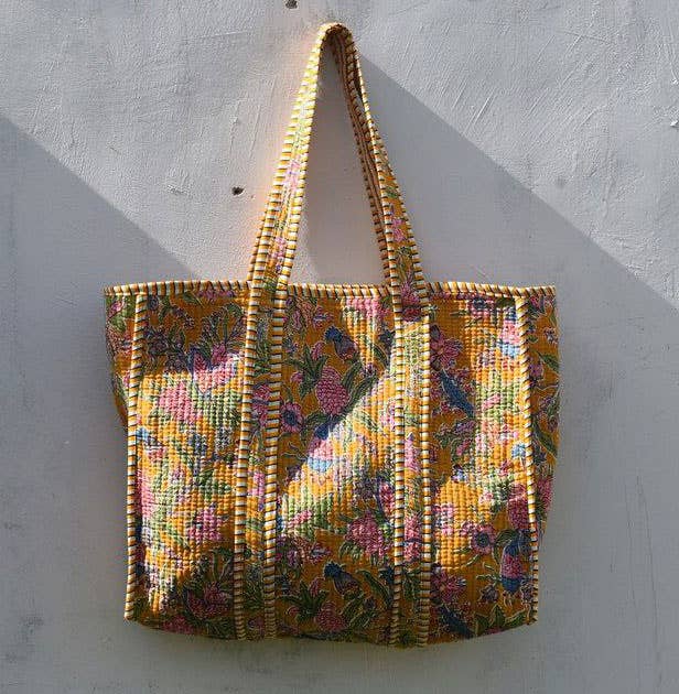 Bags Quilting Hand Block Tote Handmade Bag Fashion Women Bag