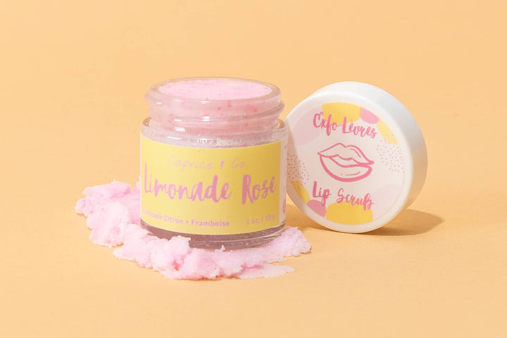 Lip Scrub: Limonade Rose - Lemon + Raspberry
