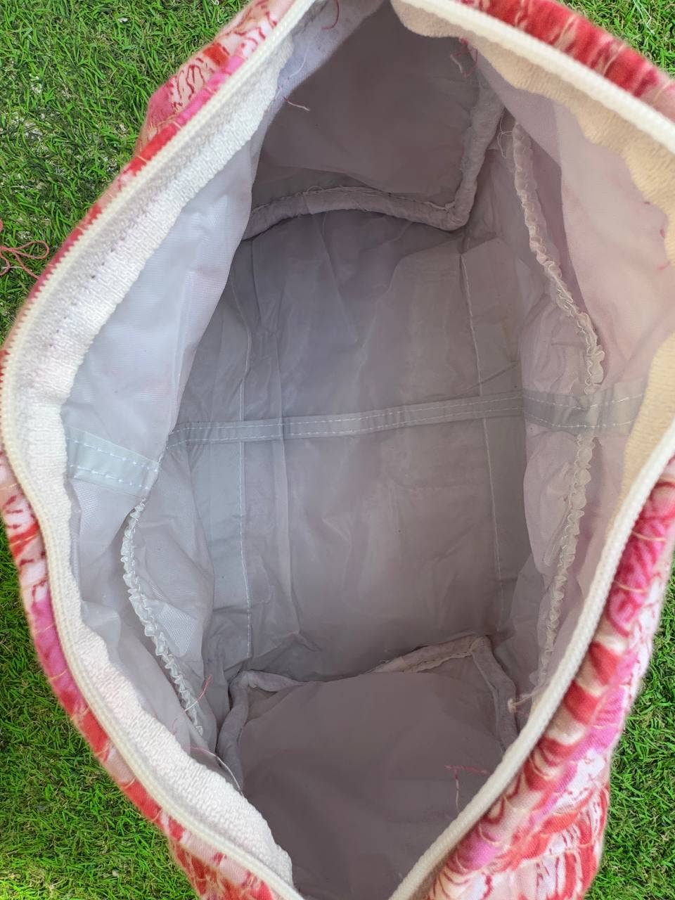 Pure Cotton Cosmetic Bag Floral Print Quilted Bag Women Bags