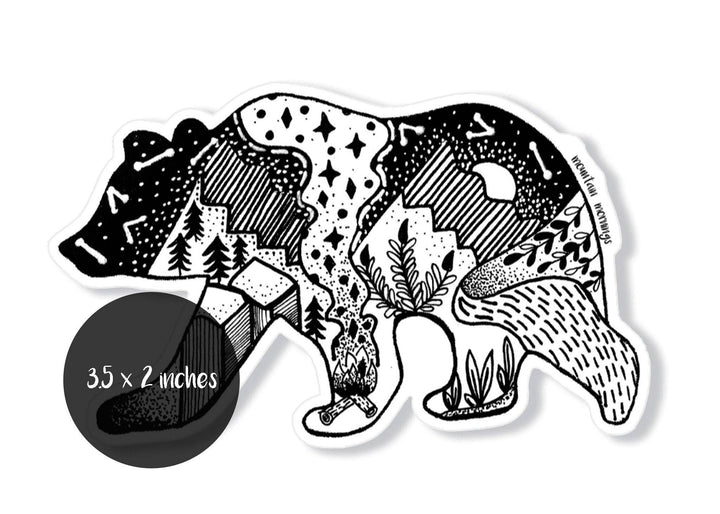 Roaming Bear Sticker