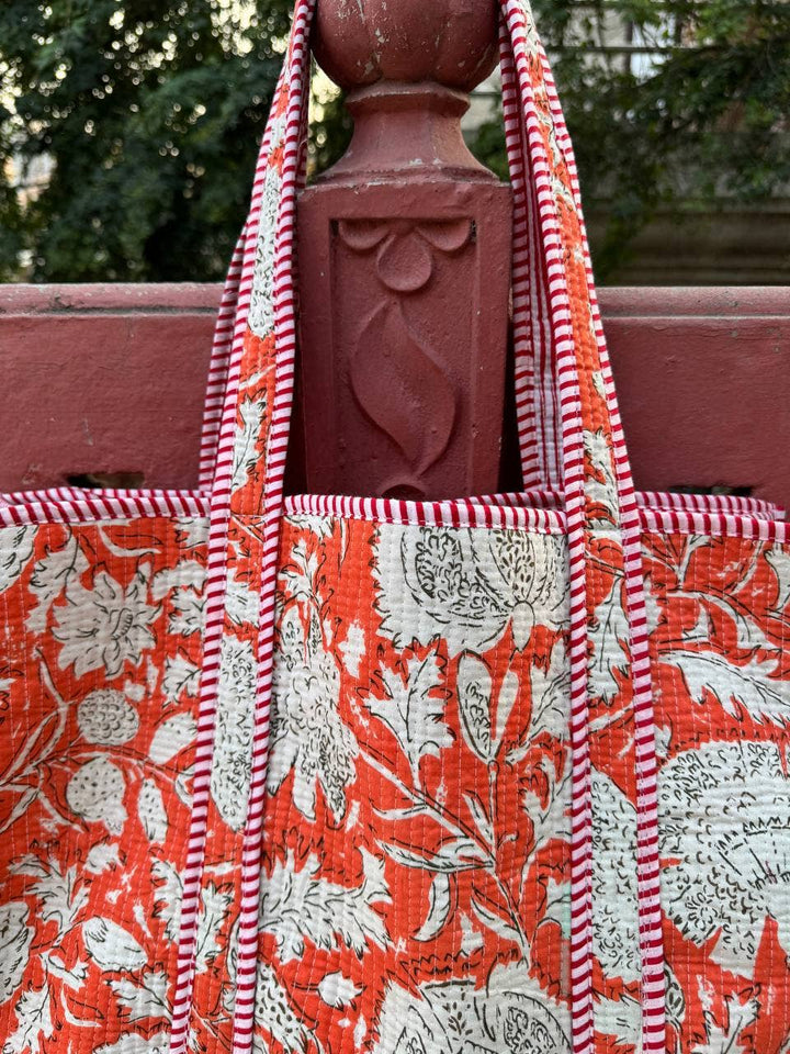 Amanda Printed Bag Shoulder Bag Quilted Cotton Bag Girls Bag