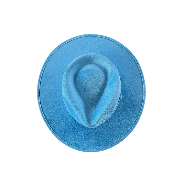 Vegan Suede Tear Drop Hat: Taupe