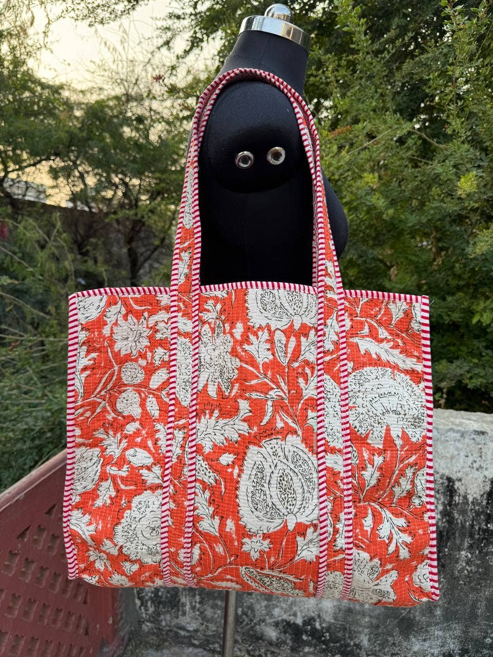 Amanda Printed Bag Shoulder Bag Quilted Cotton Bag Girls Bag