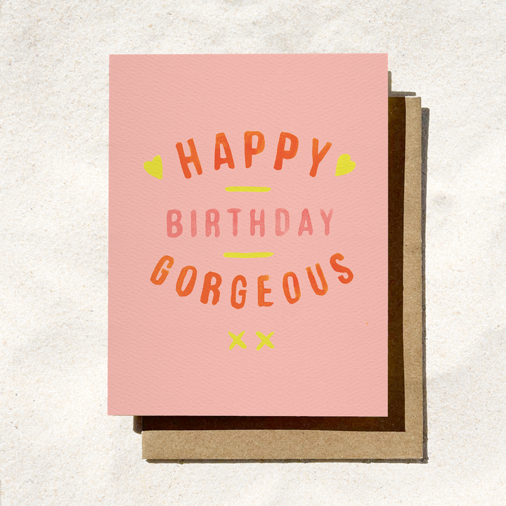 Happy Birthday Gorgeous Card | Female Card | Pink Card