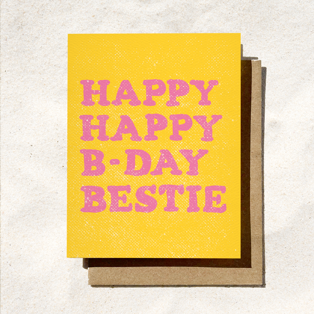 Happy Birthday Bestie | Friendship Birthday Card | BFF Card