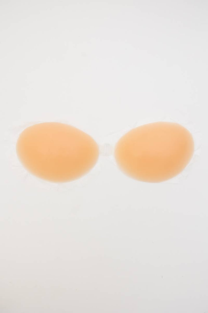 Seamless Backless Silicone Bra – Cleavage Enhancing!: Nude / B