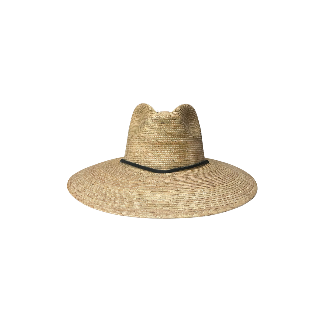 Western Cowgirl Palm Leaf Hats with Chin Straps: Cognac Chin Strap / X-Large (60-61cm)