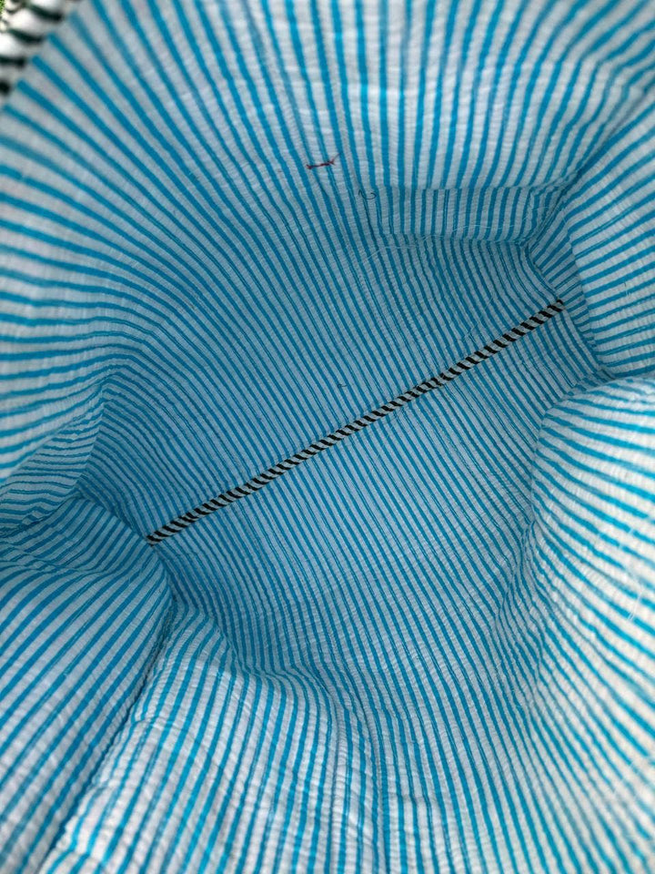 Small Floral Printed Bag Quilted Cotton Bag Tote Bag Travel