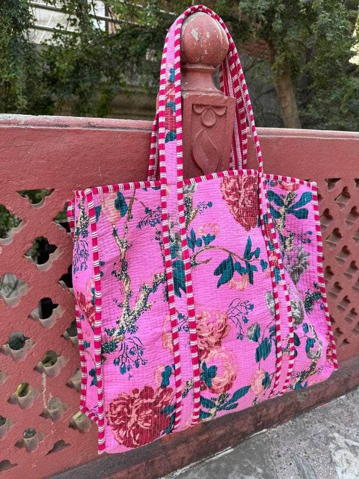 Market Bag Cotton Quilted Bag Girl Bag Shopping Bag Tote Bag
