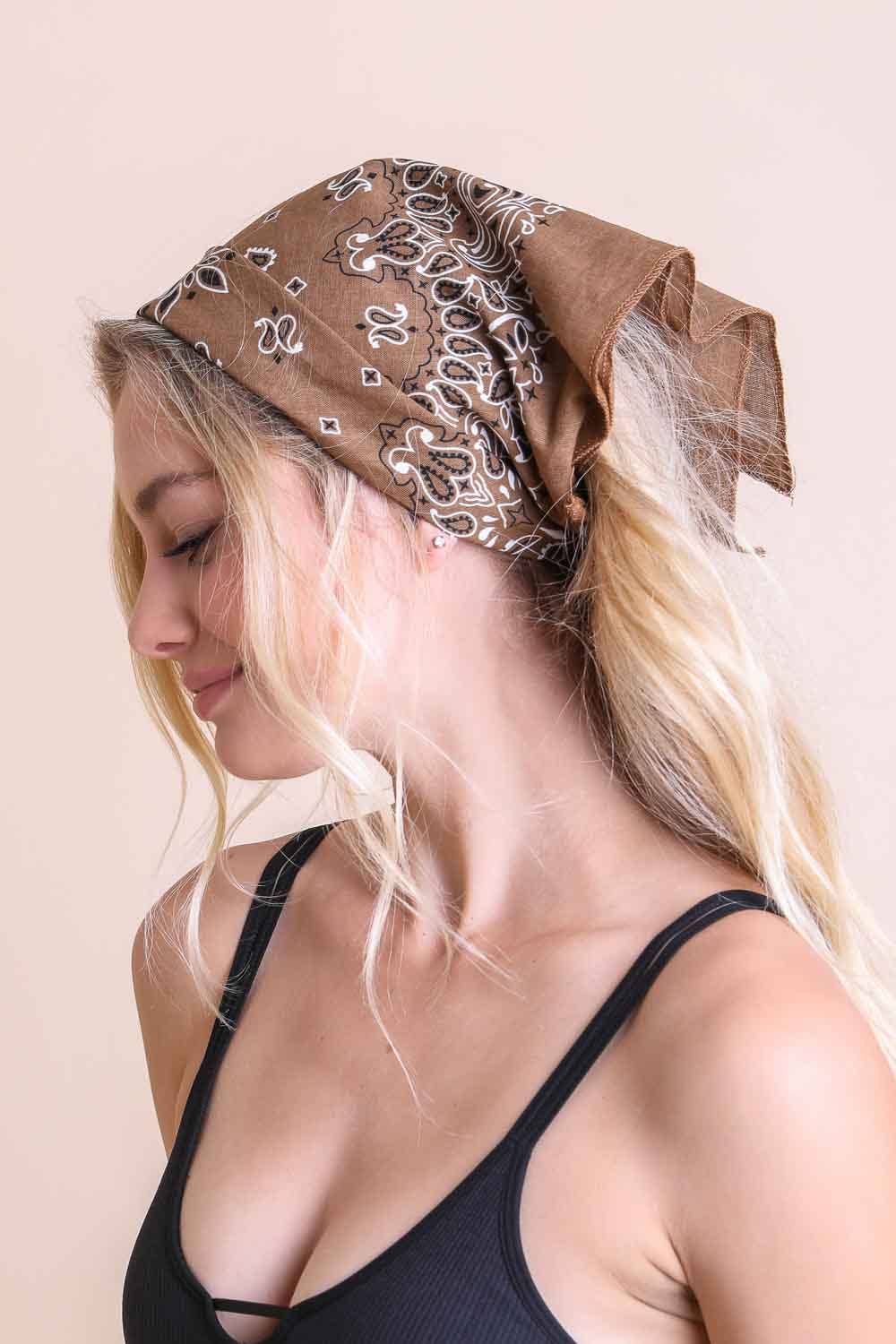 Muted Color Bandana - Perfect Summer & Everyday Accessory ☀️: Lemon