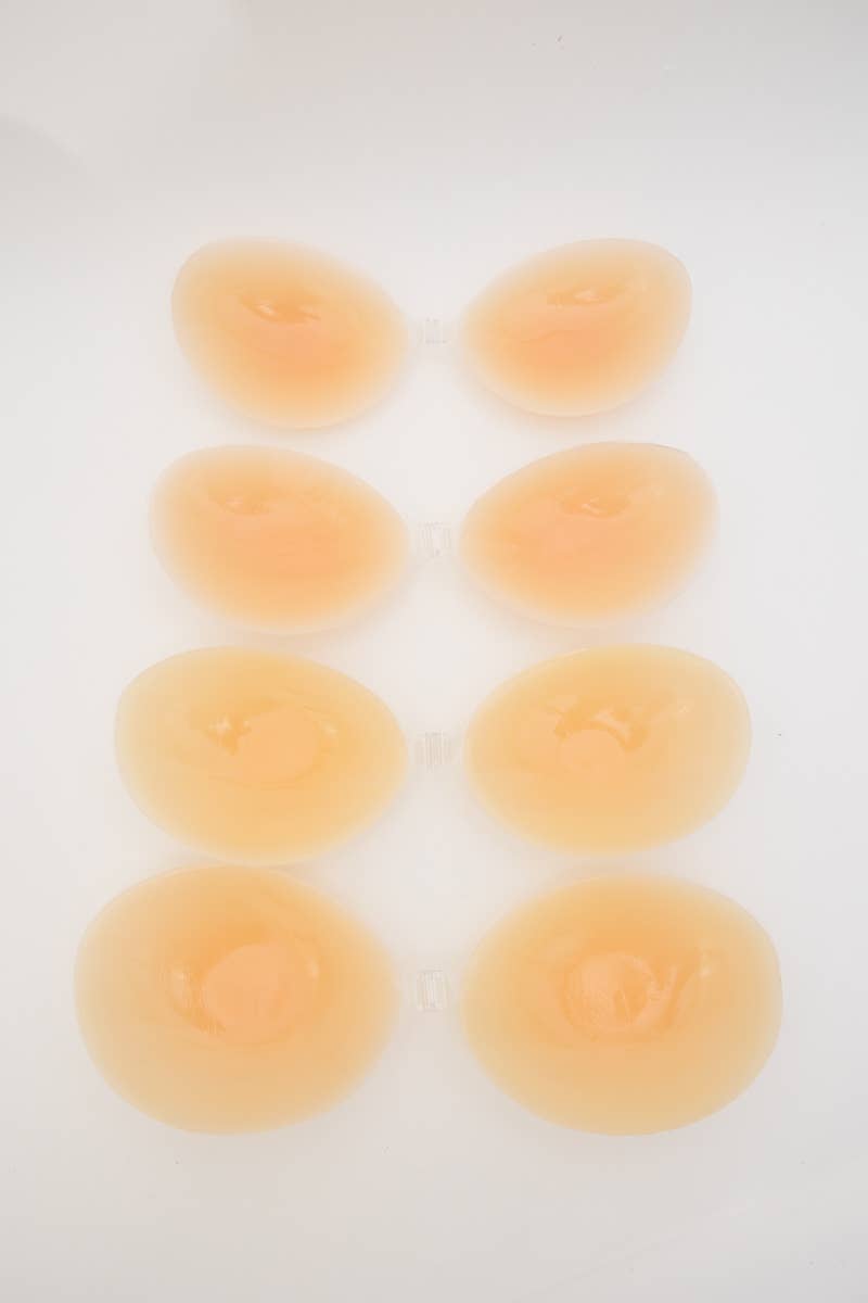 Seamless Backless Silicone Bra – Cleavage Enhancing!: Nude / B