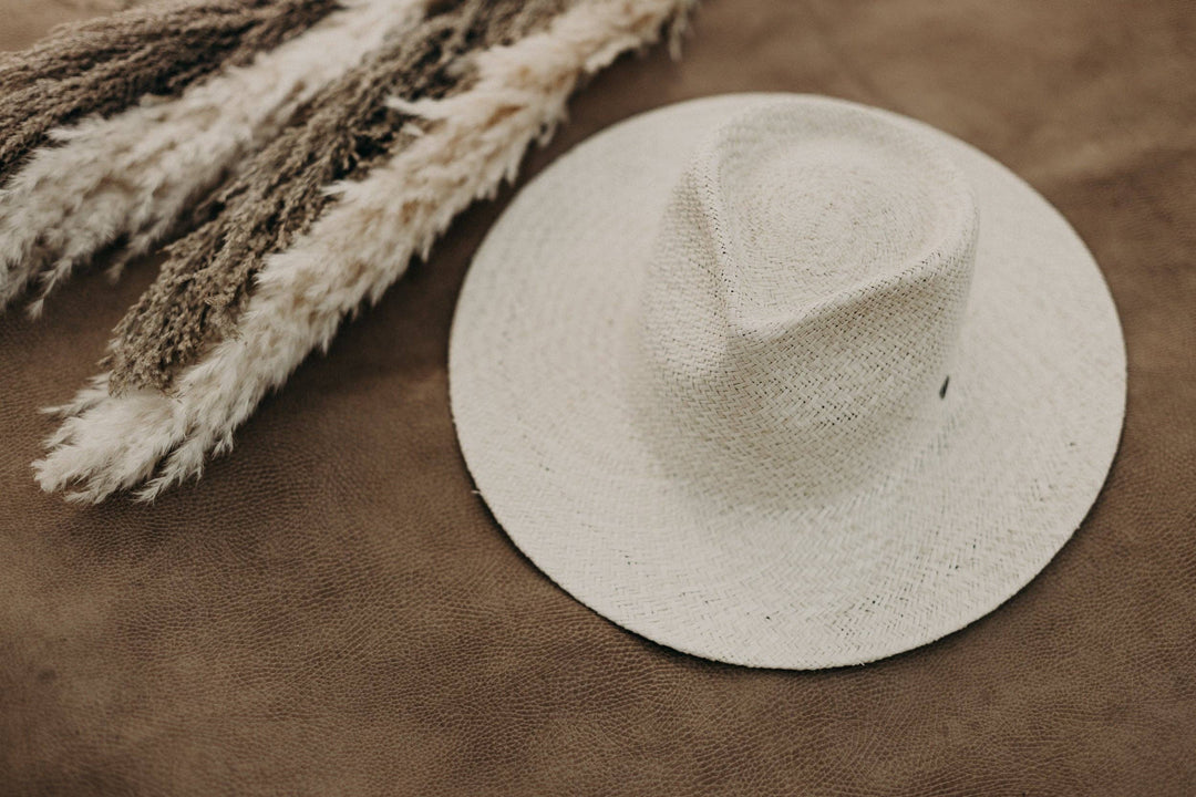 Sienna | Palm Straw Fedora Hat: M/L
