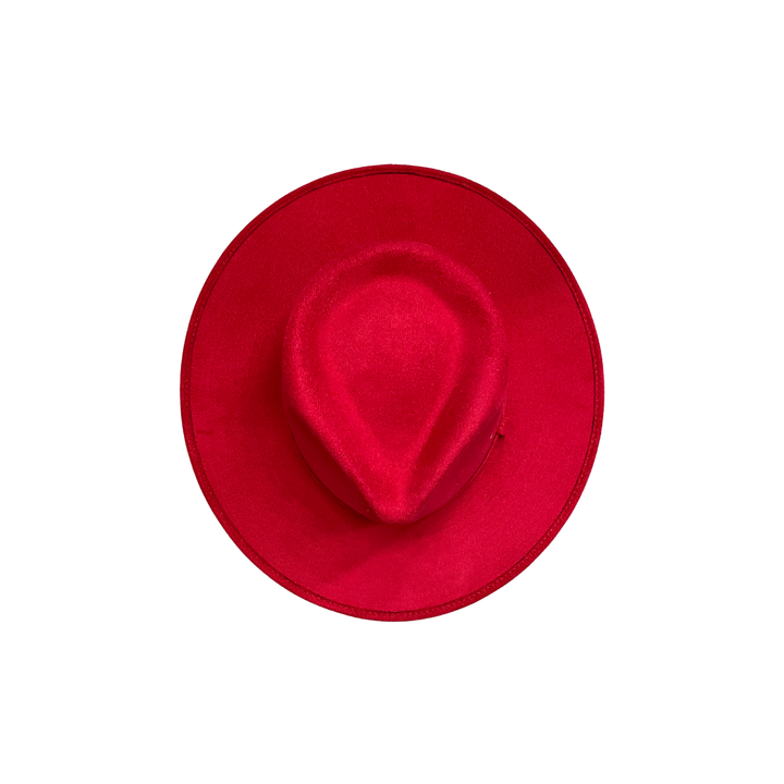 Vegan Suede Tear Drop Hat: Taupe