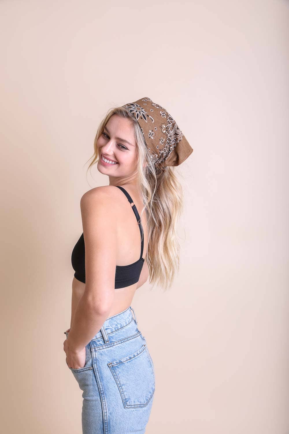 Muted Color Bandana - Perfect Summer & Everyday Accessory ☀️: Lemon