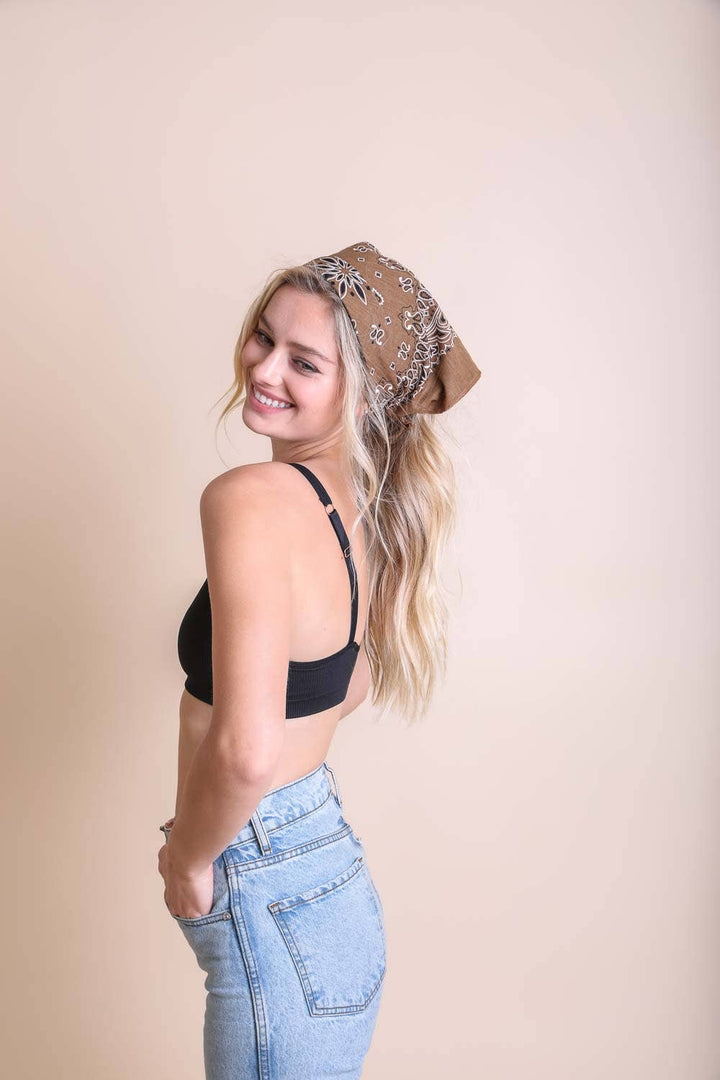Muted Color Bandana - Perfect Summer & Everyday Accessory ☀️: Lemon