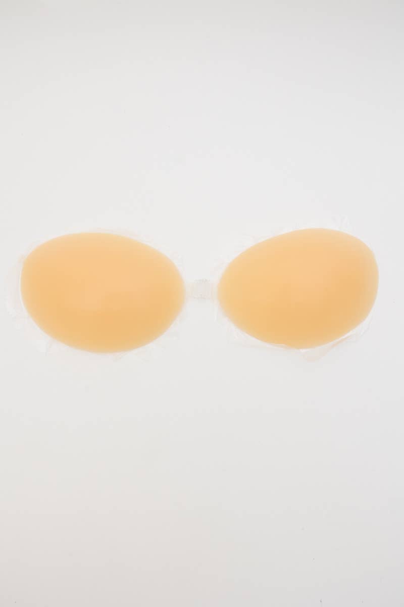 Seamless Backless Silicone Bra – Cleavage Enhancing!: Nude / B