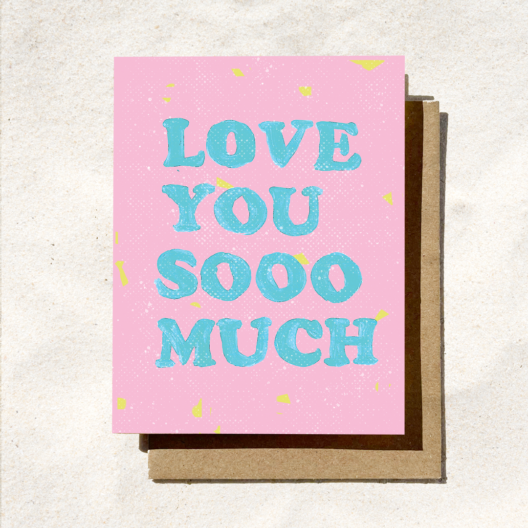 Love You So Much Valentine's Day Card | Fun Bold Love Card
