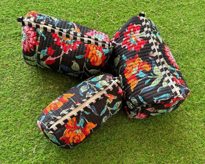 Colorful Floral Printed Bag Quilted Cotton Makeup Women Bags