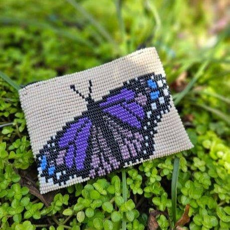Butterfly Beaded Coin Bag