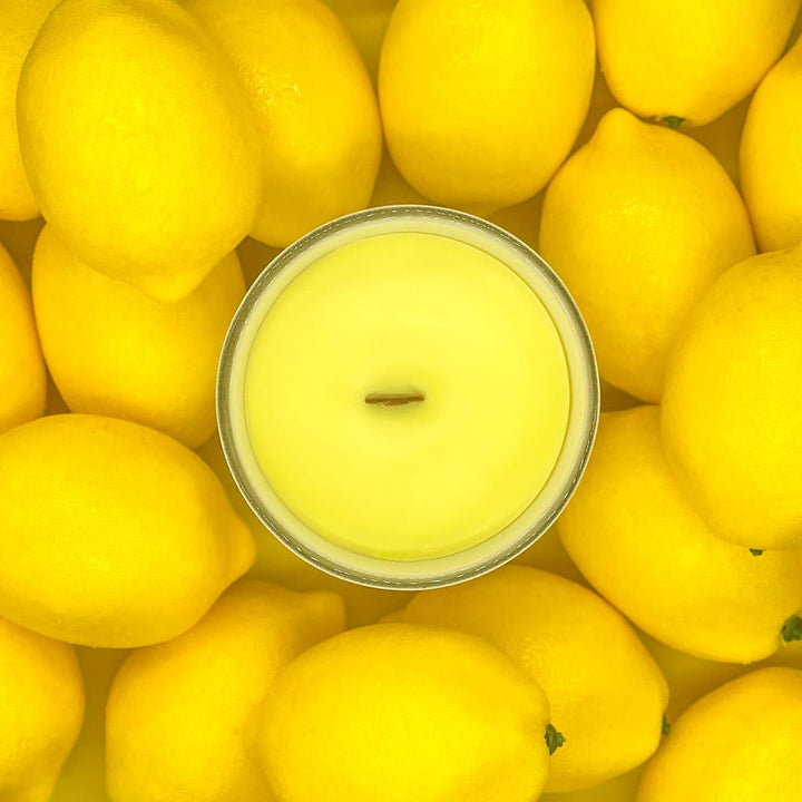 Lemon Cheesecake Jar/Filled Candle: 6oz Glass Jar