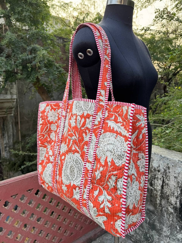 Amanda Printed Bag Shoulder Bag Quilted Cotton Bag Girls Bag