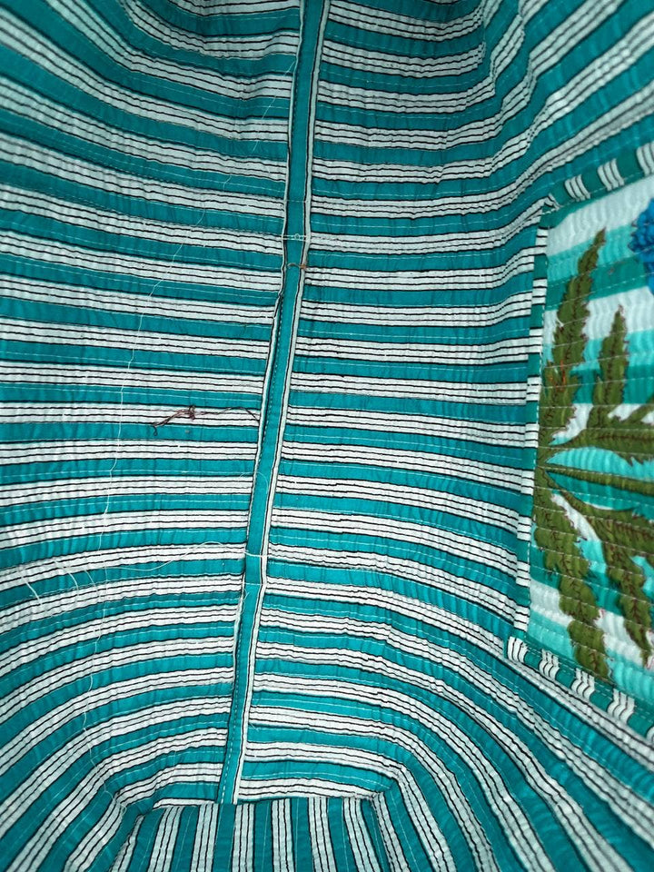 Party Wear Bag Cotton Floral Printed Quilted Bag Women Bags