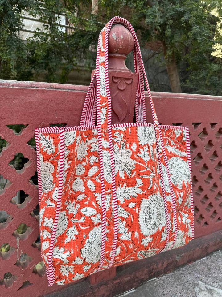 Amanda Printed Bag Shoulder Bag Quilted Cotton Bag Girls Bag