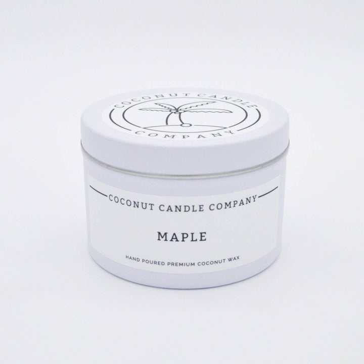 Maple Scented Coconut Wax Jar Candle: 6oz Glass Jar