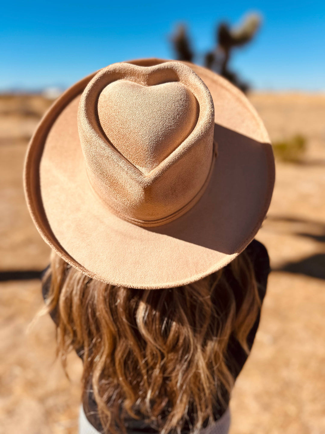 Vegan Suede Pencil Curl Brim Sweetheart Crown Fedora Hats: Taupe