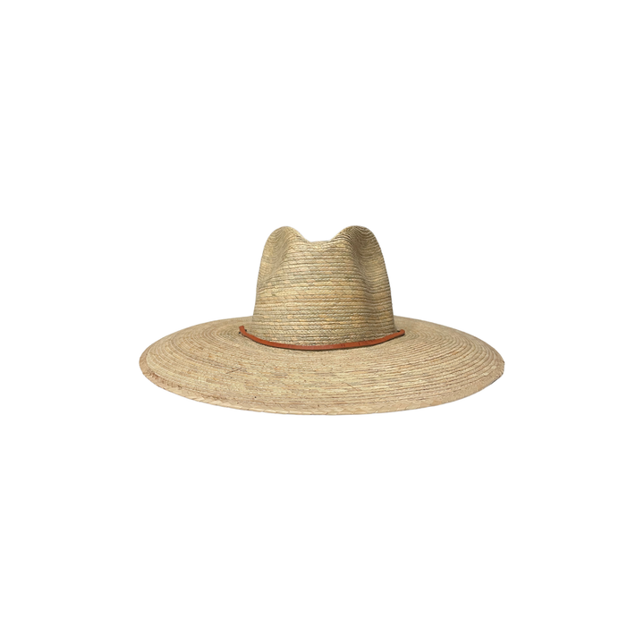 Western Cowgirl Palm Leaf Hats with Chin Straps: Cognac Chin Strap / X-Large (60-61cm)