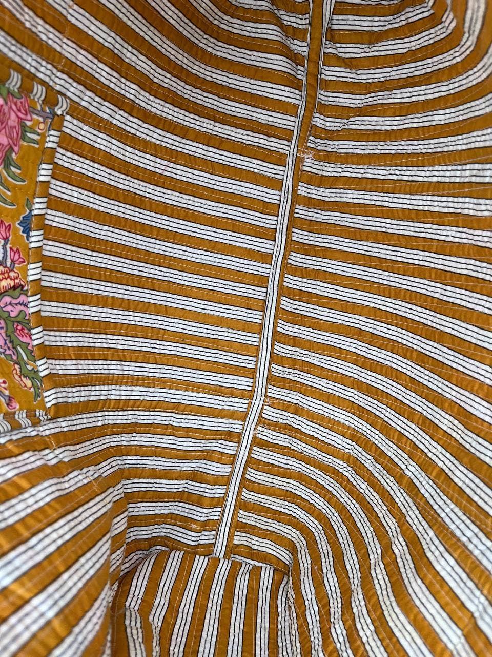 Indian Cotton Quilted Jhola Bag Floral Printed Shopping Bags