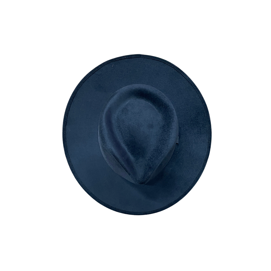 Vegan Suede Tear Drop Hat: Taupe