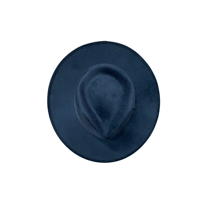 Vegan Suede Tear Drop Hat: Taupe