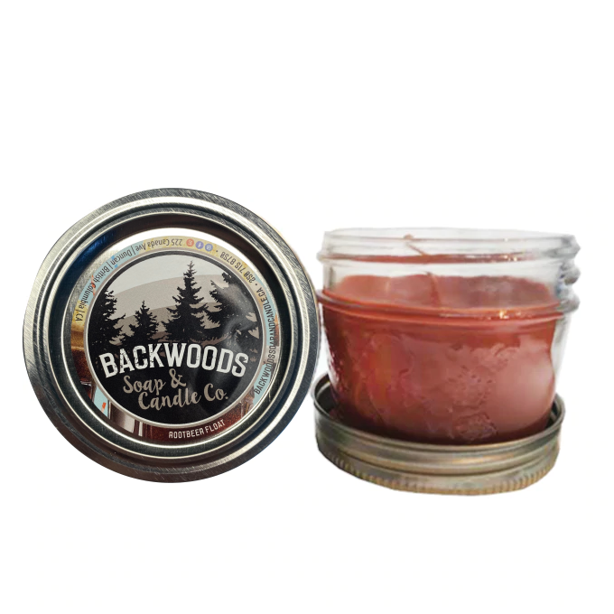 Rootbeer Float Mini Mason Jar/Filled Candle