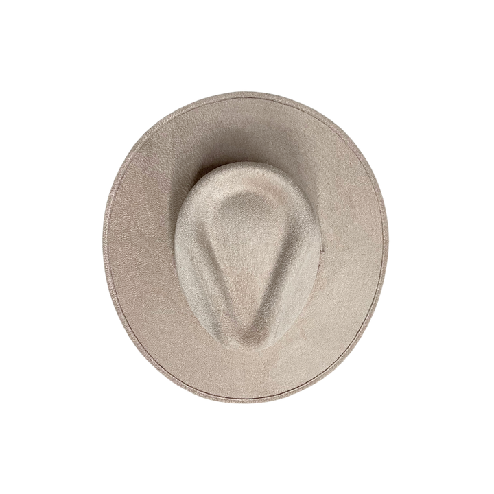 Vegan Suede Rancher Hat: Mocha