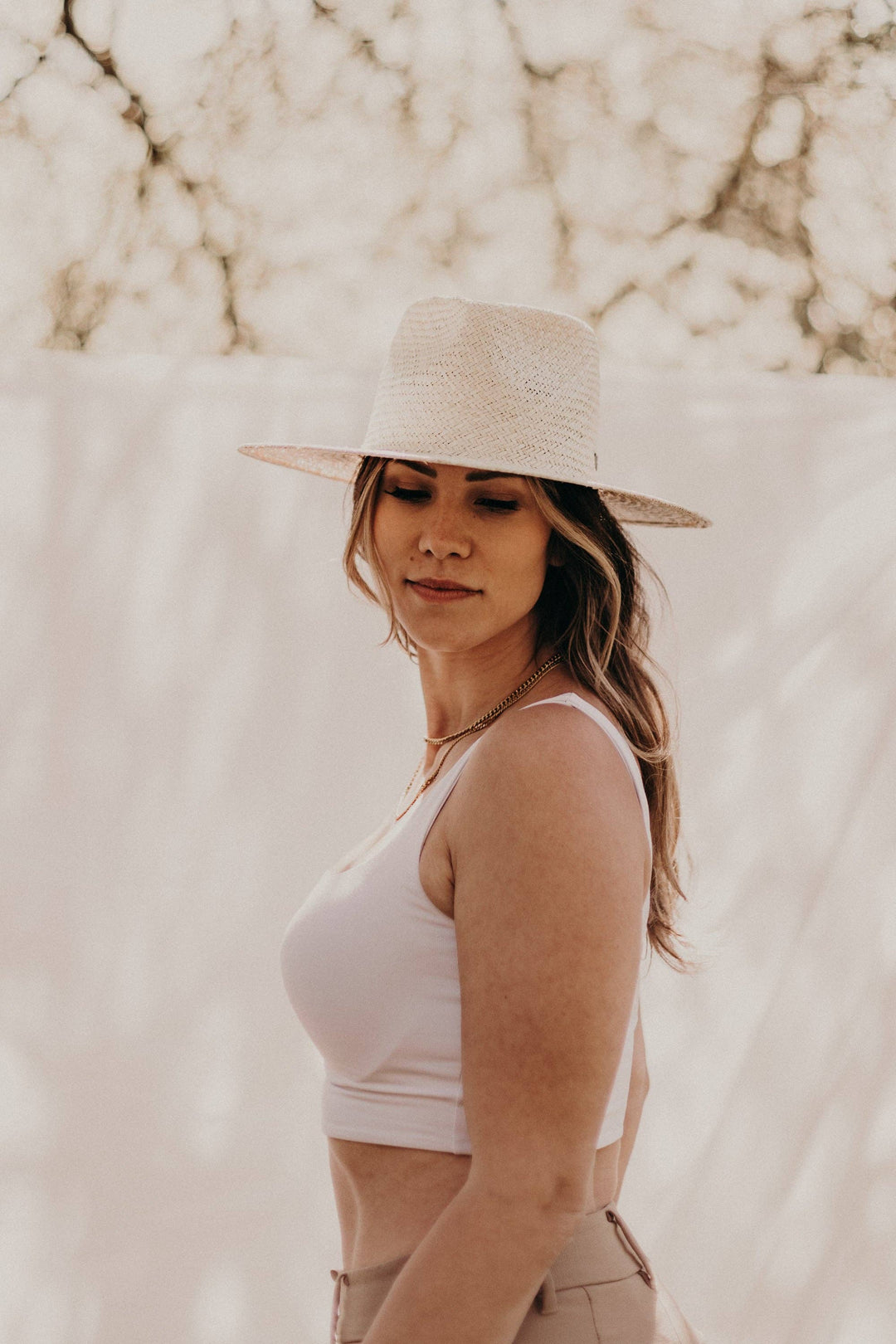 Sienna | Palm Straw Fedora Hat: M/L