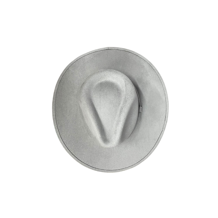 Vegan Suede Rancher Hat: Nude