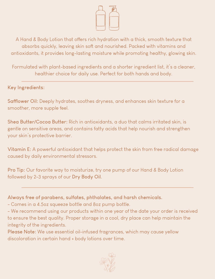 Cedarwood Sage Hand + Body Lotion: 4oz