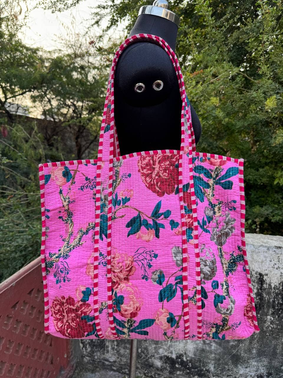 Market Bag Cotton Quilted Bag Girl Bag Shopping Bag Tote Bag