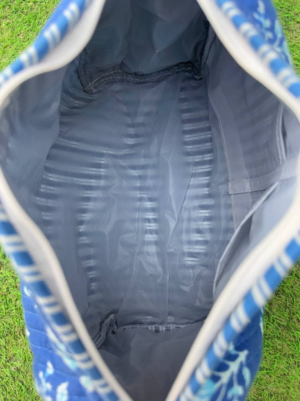 Quilted Make-Up Bag Cosmetic Pouch Block Print Toiletry Bags